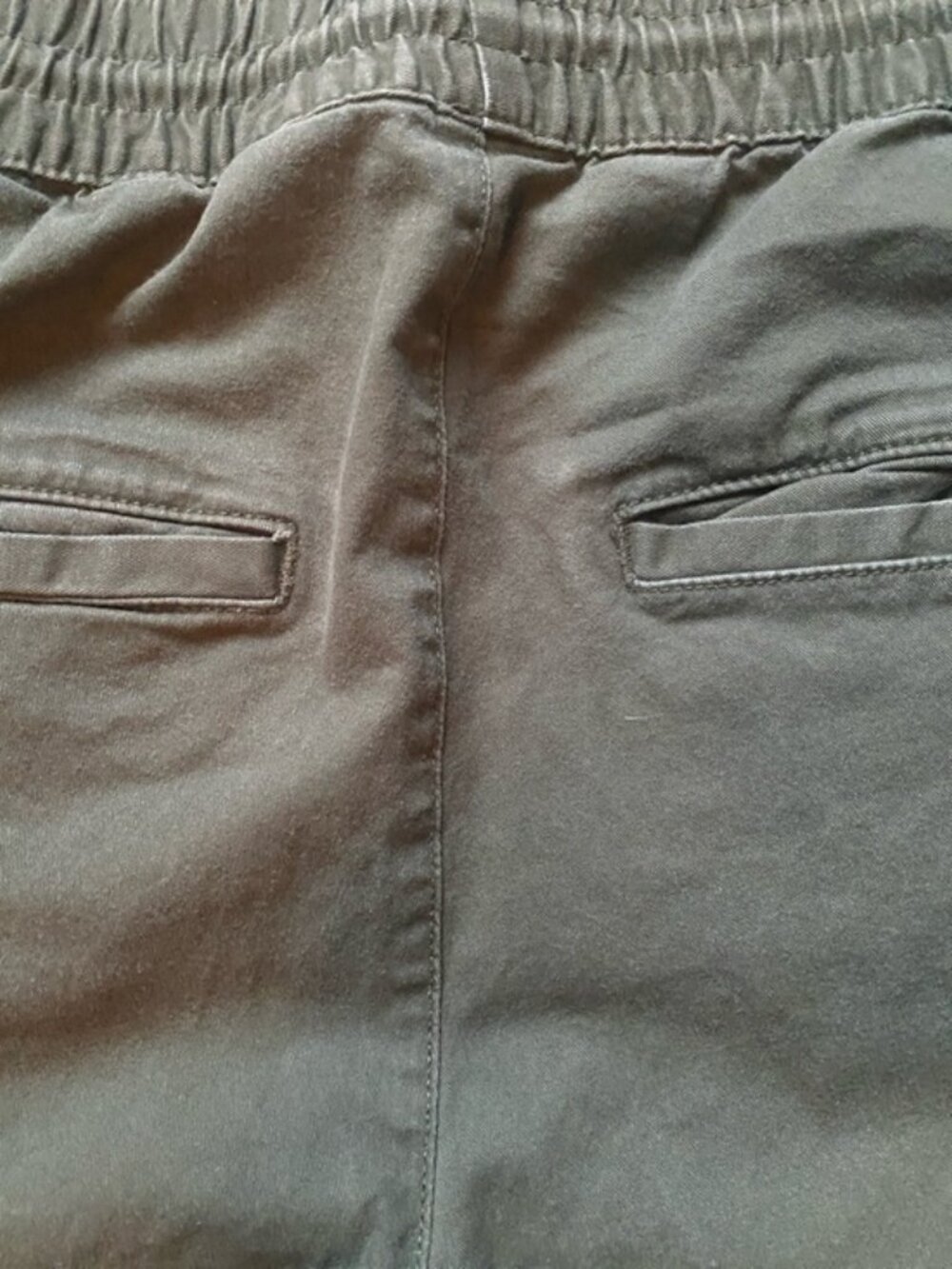 H&M Olive Green Ruched Drawstring Joggers - Picture 8 of 9